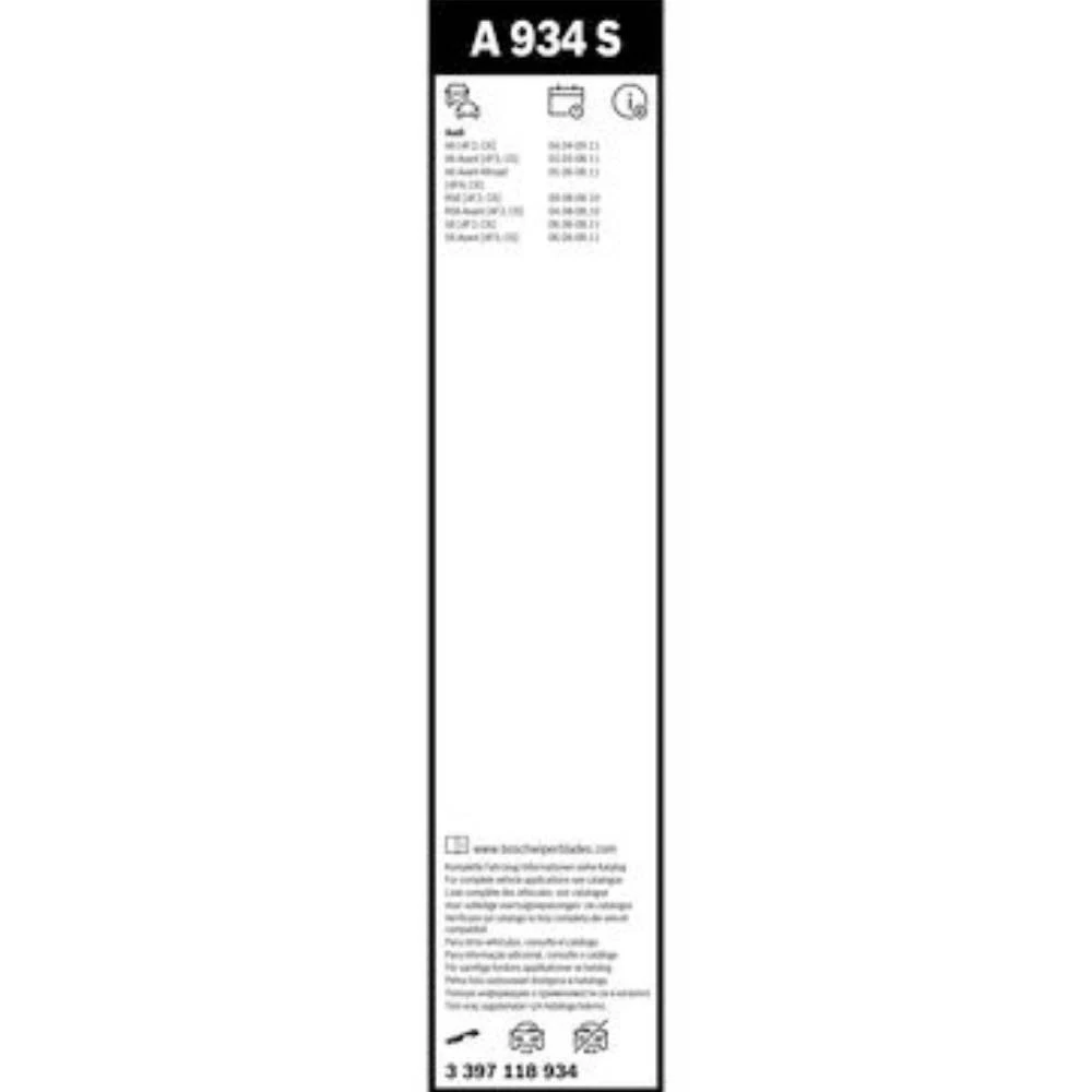 Front wiper blade set BOSCH AeroTwin 555 & 555 мм for Audi A6 2004-2011