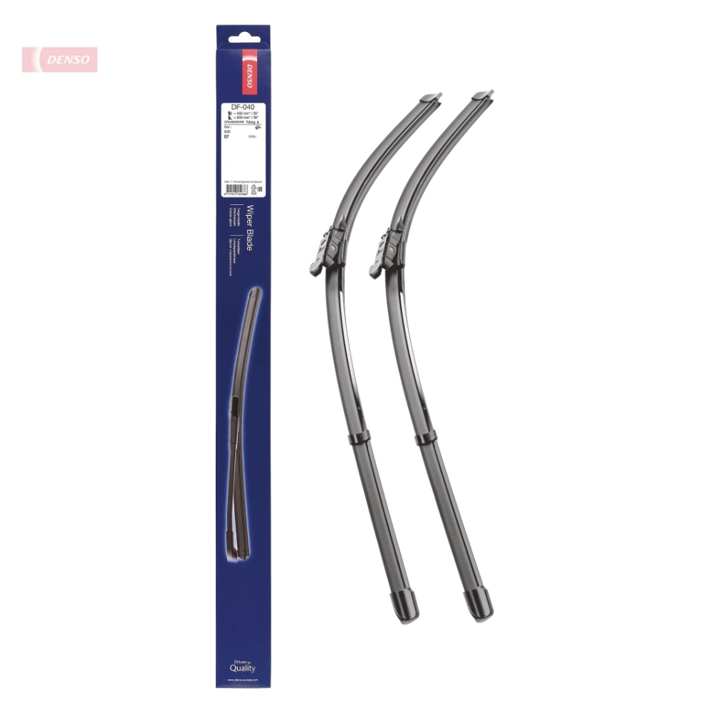 Front wiper blade set Denso Flat 650 & 650 mm for Iveco Daily | Turbo Daily 2014-2026