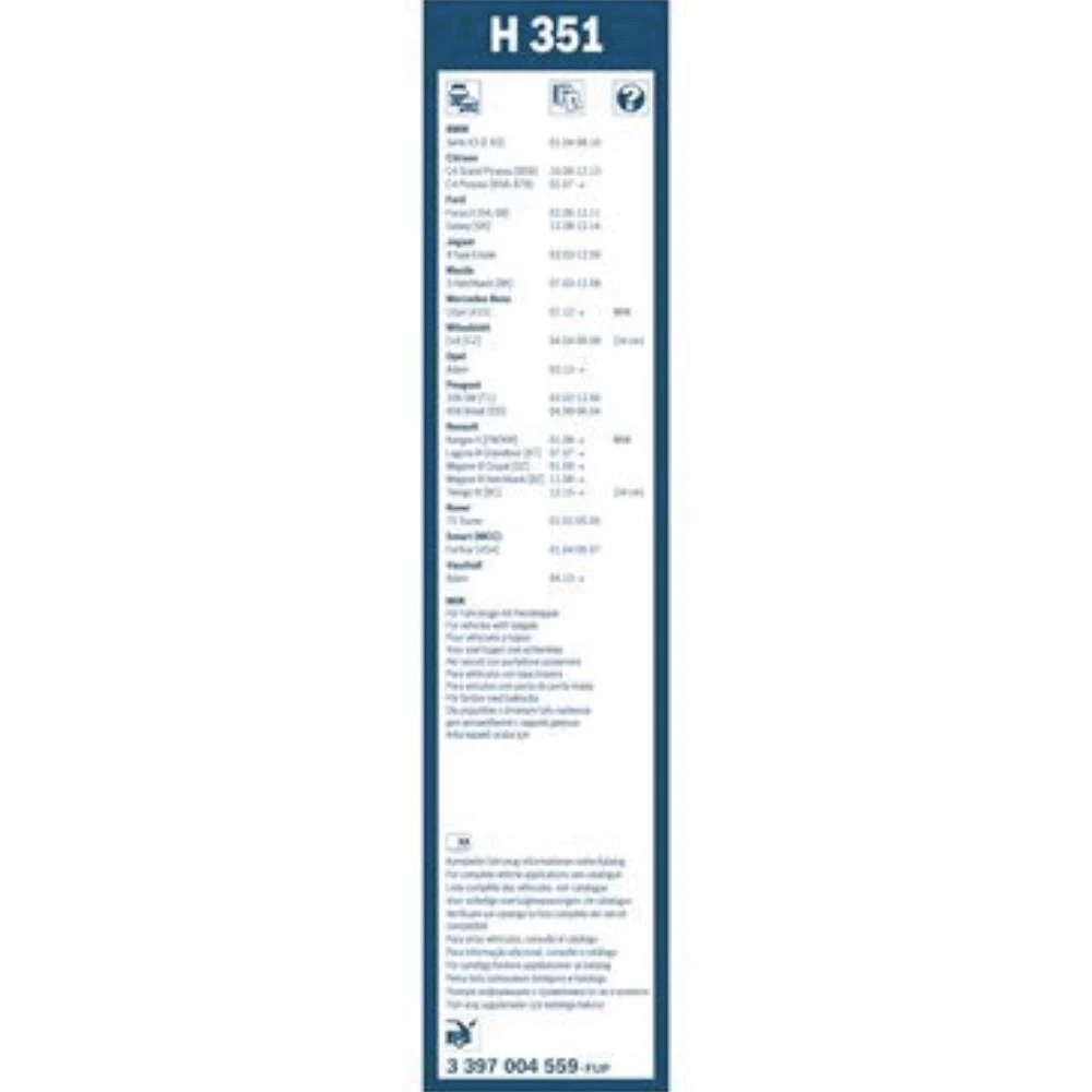 Tylna wycieraczka BOSCH Rear 350 mm do BMW X3 2004-2010