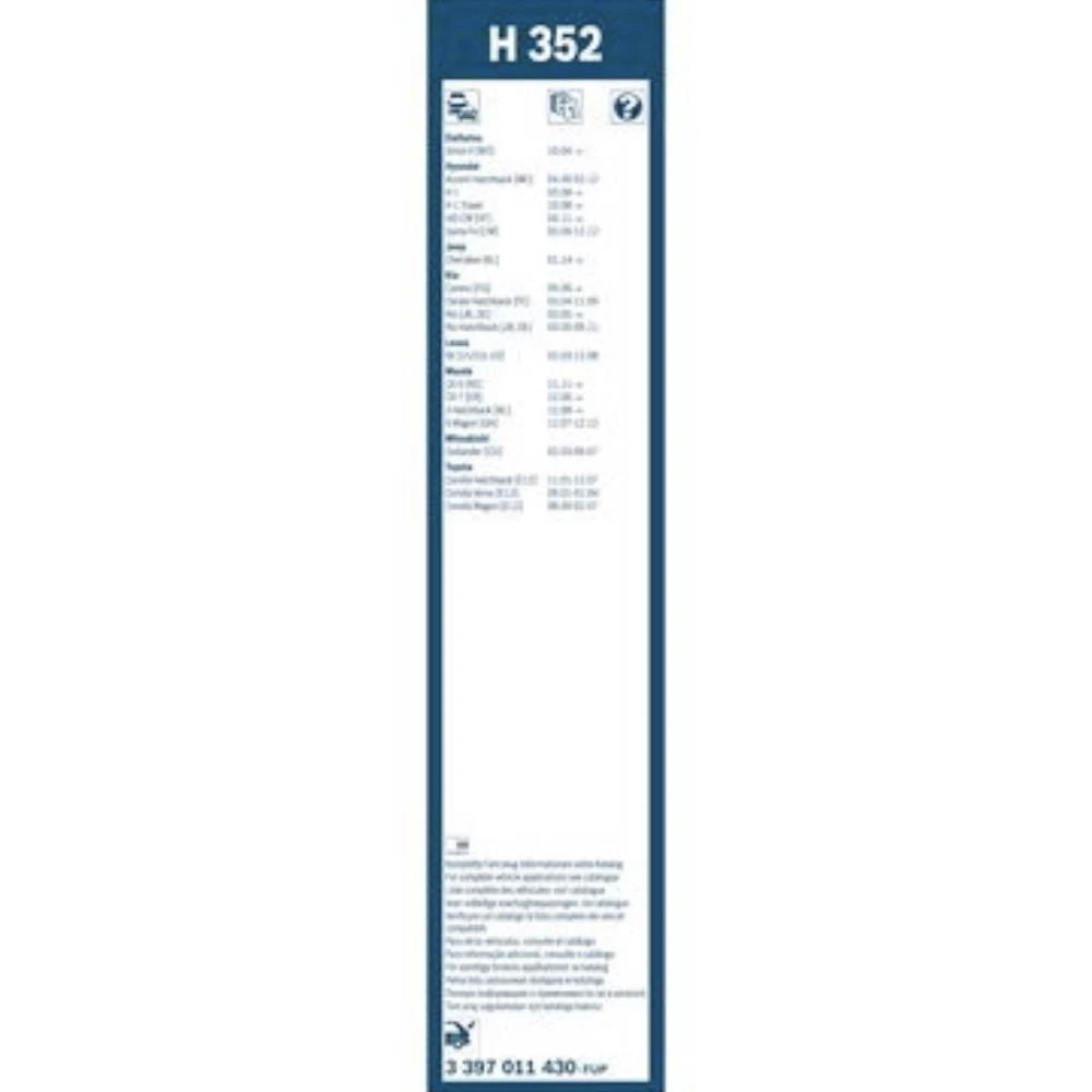 Tylna wycieraczka BOSCH Rear 350 mm do Jeep Cherokee 5 2014-2018