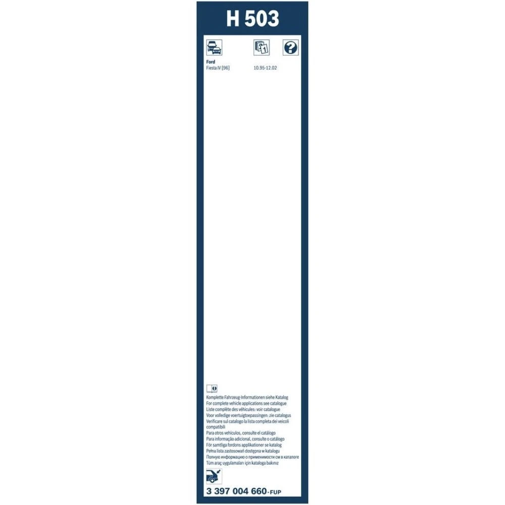Rear wiper blade BOSCH Rear 500 мм for Ford Fiesta 4 1995-2002