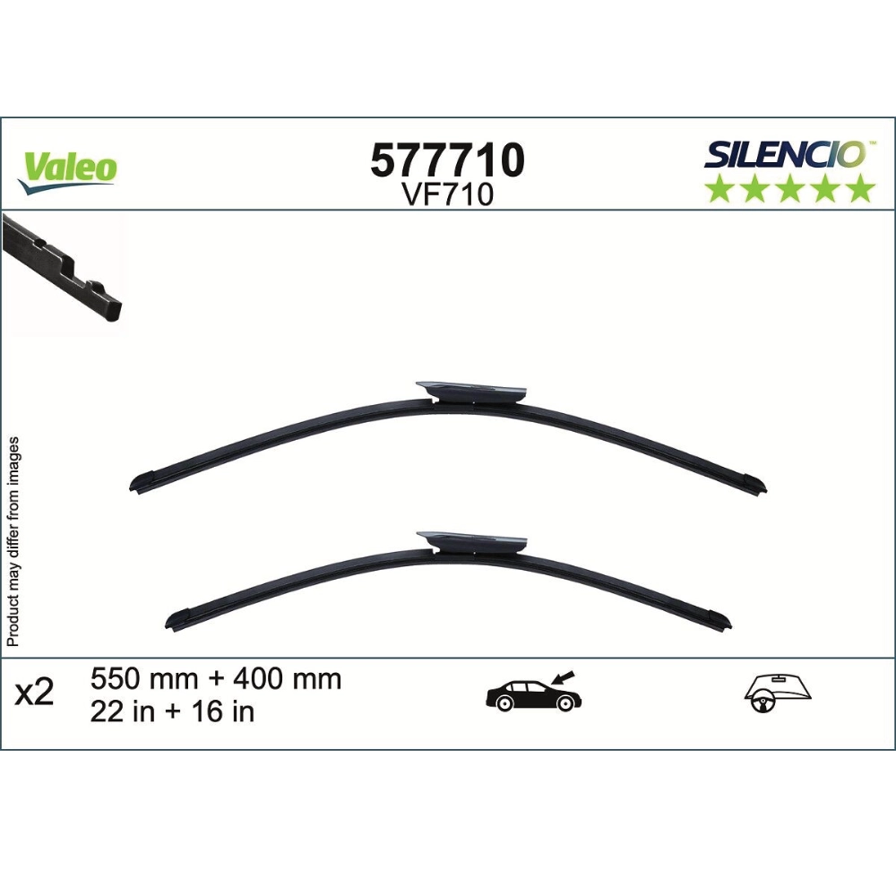 Wycieraczki Valeo Silencio Flat do Opel Frontera