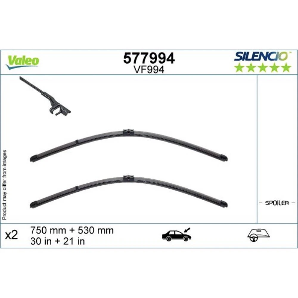 Шчоткі Valeo Silencio Flat для BMW i3
