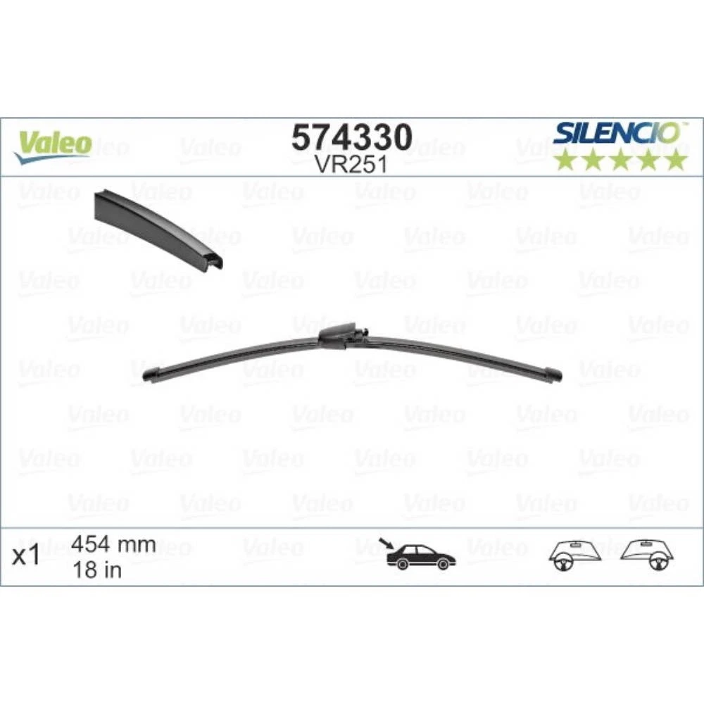 Wycieraczki Valeo Silencio Rear do Volkswagen Multivan