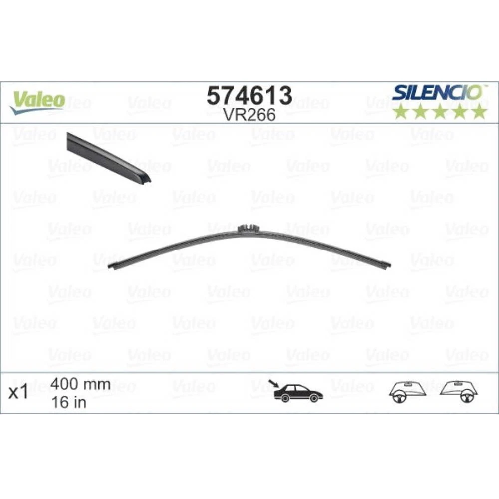 Rear wiper blade Valeo Silencio Rear 400 mm for Audi A6 Allroad 2012-2018