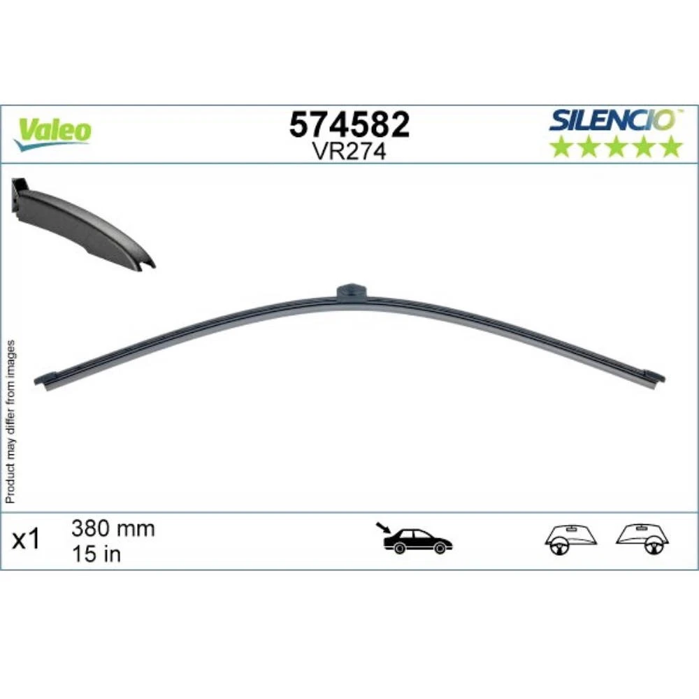 Tylna wycieraczka Valeo Silencio Rear 380 mm do Audi A4 Allroad 2016-2026