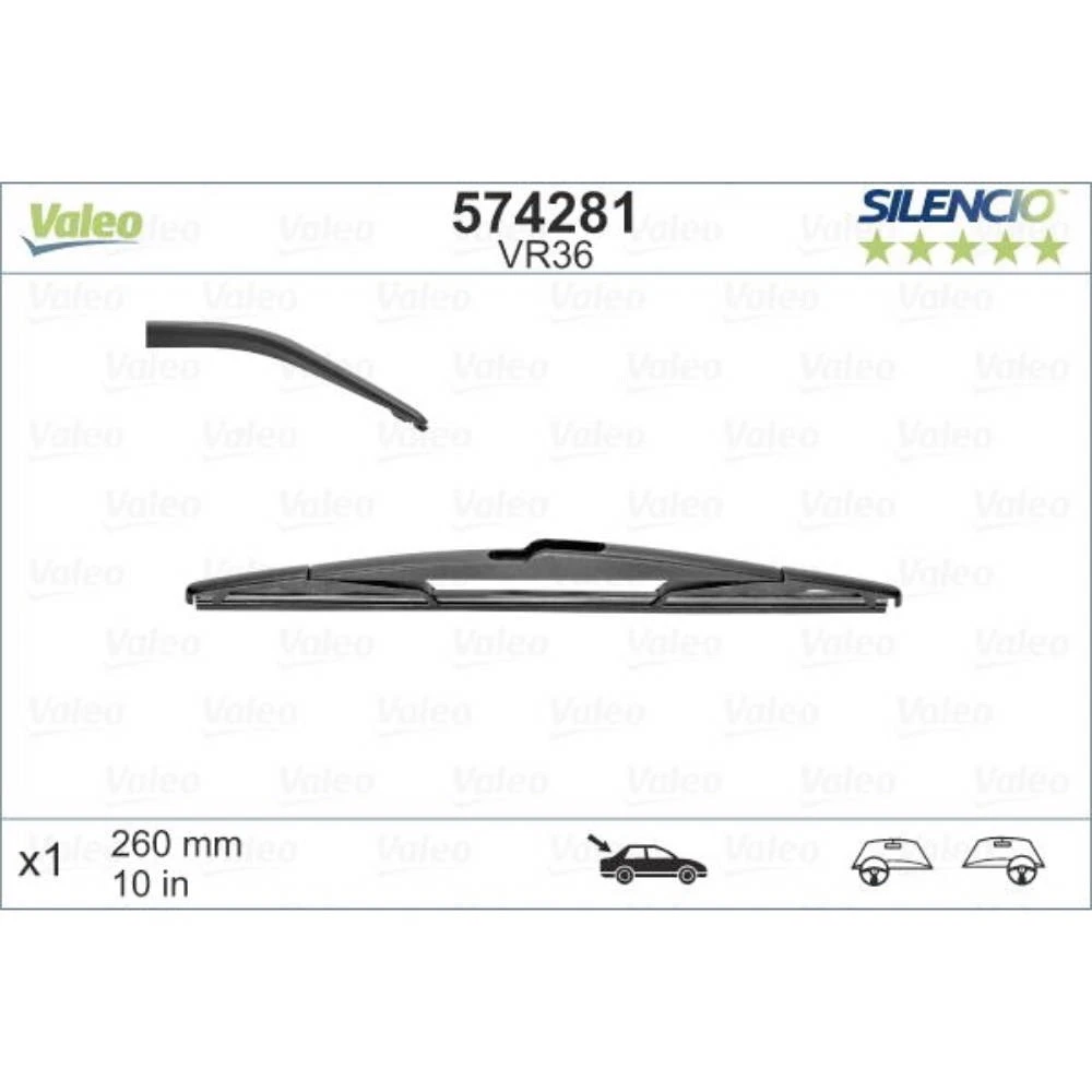 Tylna wycieraczka Valeo Silencio Rear 260 mm do Chevrolet Aveo 3 2011-2020